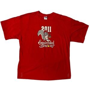 St. Louis‎ Cardinals Rally Squirrel T-shirt Size X-Large 2011 Cardinal Glennon
